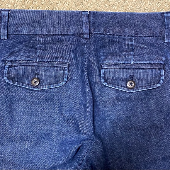Gap Dark Denim Tab-Front Straight Fit, Flared Leg Jean/Pant - Picture 5 of 6